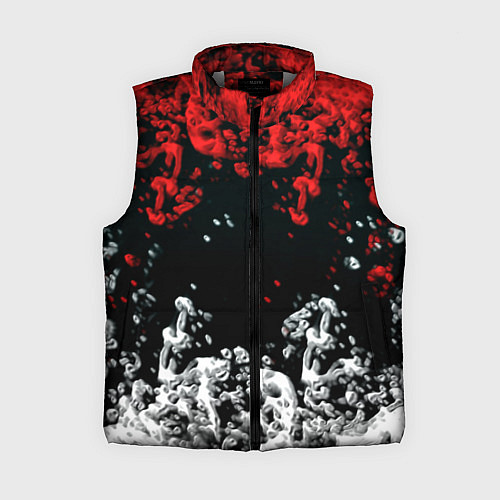 Женский жилет Краски абстракция / 3D-Светло-серый – фото 1