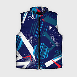 Женский жилет Графические зигзаги, цвет: 3D-черный