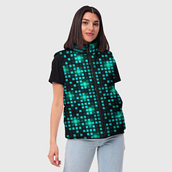 Женский жилет Неоновый светящийся, цвет: 3D-черный — фото 2
