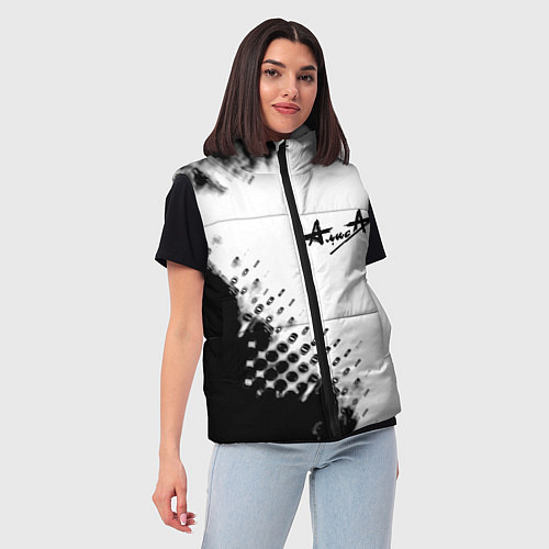 Женский жилет Алиса краски текстура / 3D-Красный – фото 3