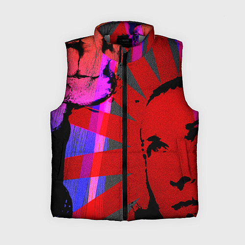 Женский жилет Красный удар / 3D-Светло-серый – фото 1