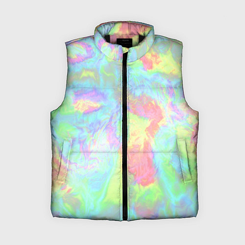 Женский жилет Абстракция смесь красок / 3D-Черный – фото 1