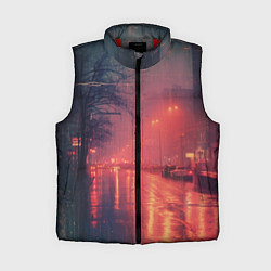 Женский жилет Ночные городские огни