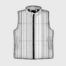 Женский жилет Полосатая рябь белый