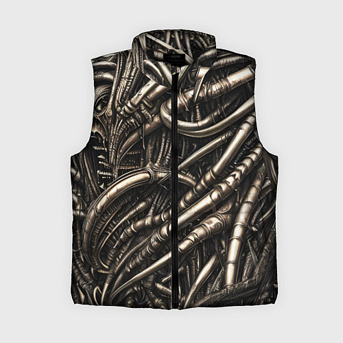 Женский жилет Серые трубки чужих / 3D-Черный – фото 1