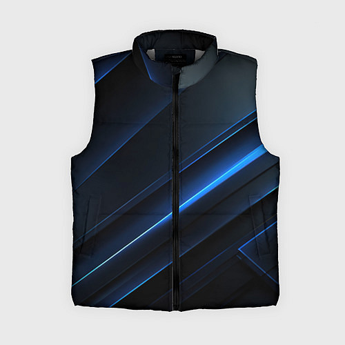 Женский жилет Темно-синий абстрактный фон абстракция / 3D-Светло-серый – фото 1