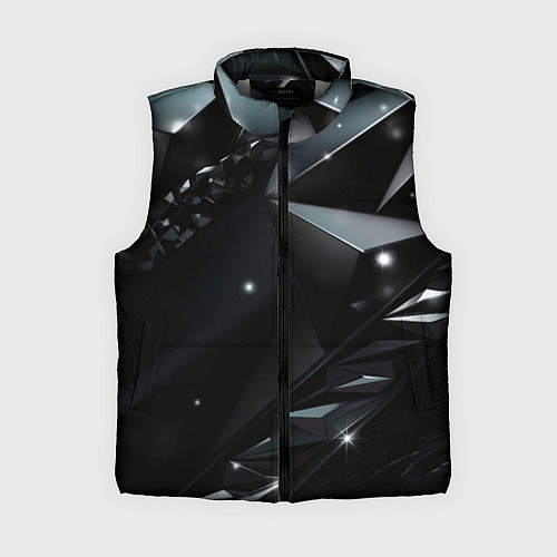 Женский жилет Black luxury abstract / 3D-Светло-серый – фото 1