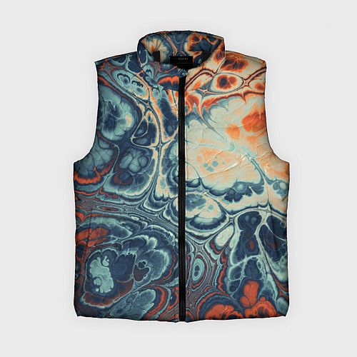 Женский жилет Абстрактный разноцветный узор / 3D-Черный – фото 1