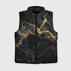 Женский жилет Золотой путь на черном граните