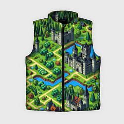 Женский жилет Heroes of Might and Magic - pixel map, цвет: 3D-черный