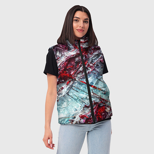 Женский жилет Лёд и кровь / 3D-Красный – фото 3