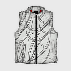Женский жилет Монохромные завитки