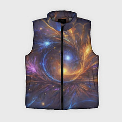 Женский жилет Открытая манипура чакра - космическая, цвет: 3D-светло-серый