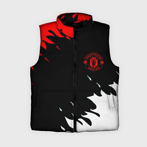 Женский жилет Manchester United flame fc / 3D-Черный – фото 1