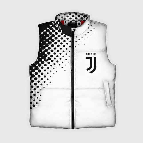 Женский жилет Juventus sport black geometry / 3D-Красный – фото 1