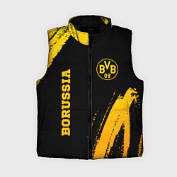 Женский жилет Borussia - gold gradient вертикально