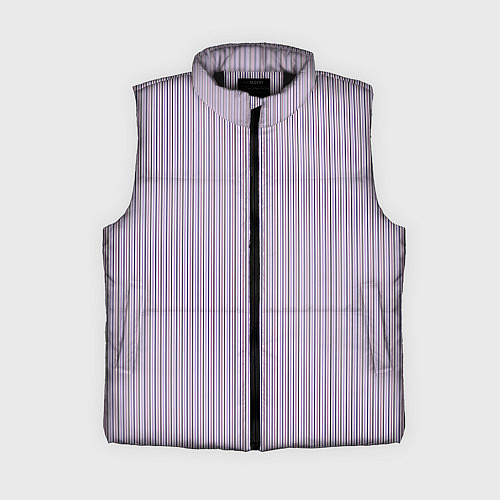 Женский жилет Тонкие полосы сиреневый / 3D-Черный – фото 1