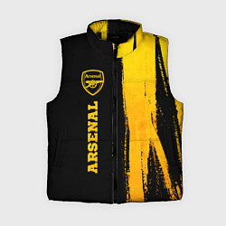 Женский жилет Arsenal - gold gradient по-вертикали