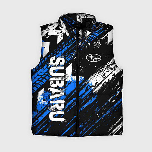 Женский жилет Subaru - sport style / 3D-Черный – фото 1