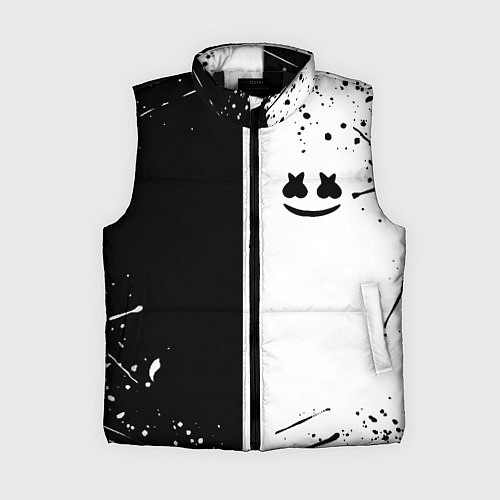 Женский жилет Marshmello краски музыка / 3D-Черный – фото 1