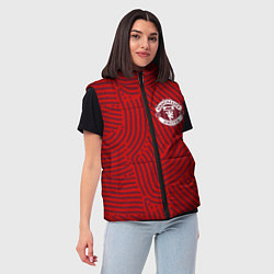 Женский жилет Manchester United отпечатки, цвет: 3D-красный — фото 2
