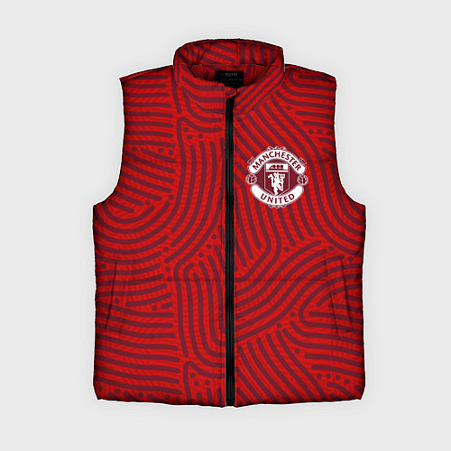Женский жилет Manchester United отпечатки / 3D-Красный – фото 1