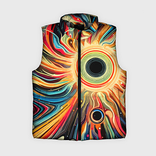 Женский жилет Space abstraction - ai art / 3D-Светло-серый – фото 1