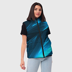 Женский жилет Geometry stripes neon color, цвет: 3D-светло-серый — фото 2