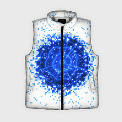 Женский жилет Поврежденный цифровой скин - дыра, цвет: 3D-светло-серый