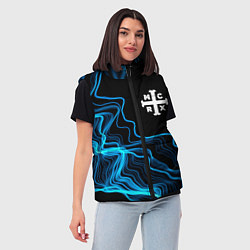 Женский жилет My Chemical Romance sound wave, цвет: 3D-черный — фото 2