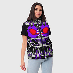 Женский жилет Броня шоквейва трансформеры, цвет: 3D-черный — фото 2