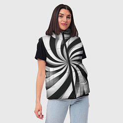 Женский жилет Оптическое путешествие, цвет: 3D-светло-серый — фото 2