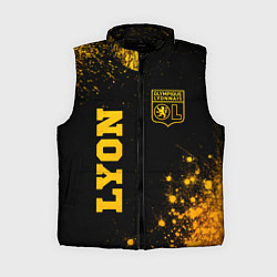 Женский жилет Lyon - gold gradient вертикально