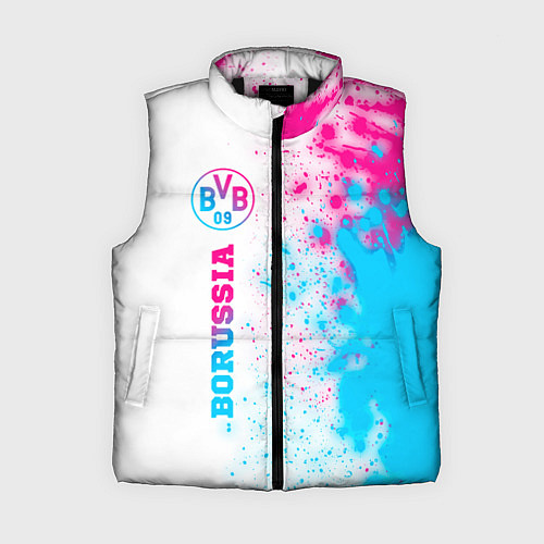 Женский жилет Borussia neon gradient style по-вертикали / 3D-Черный – фото 1