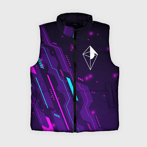 Женский жилет No Mans Sky neon gaming / 3D-Черный – фото 1