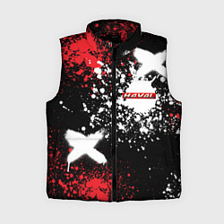 Женский жилет Хавал на фоне граффити и брызг красок