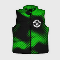 Женский жилет Manchester United sport halftone, цвет: 3D-черный