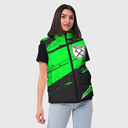 Женский жилет West Ham sport green, цвет: 3D-черный — фото 2