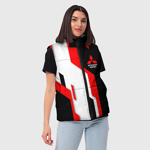 Женский жилет Mitsubishi red uniform / 3D-Красный – фото 3