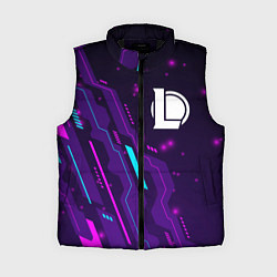 Женский жилет League of Legends neon gaming, цвет: 3D-черный