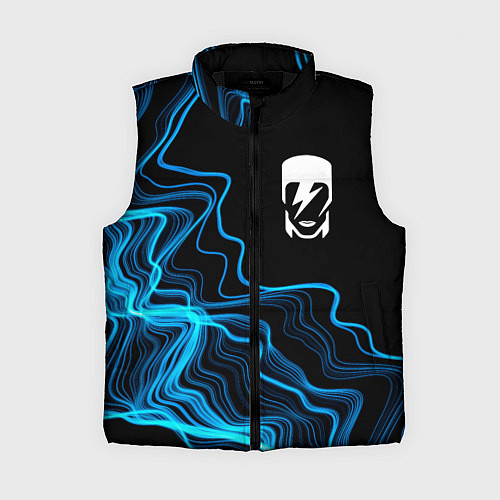 Женский жилет David Bowie sound wave / 3D-Черный – фото 1