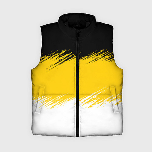 Женский жилет Имперский флаг России штриховка / 3D-Черный – фото 1