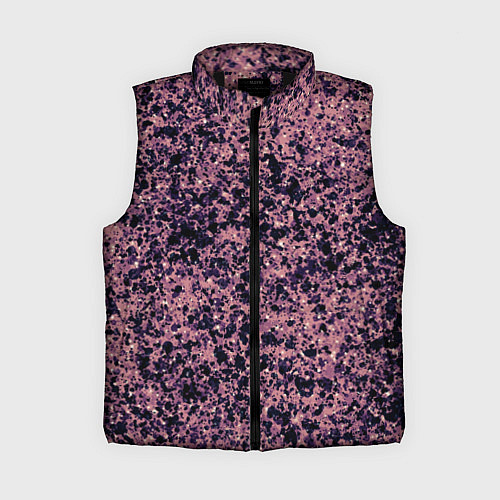 Женский жилет Абстрактный брызги сине-розовый / 3D-Черный – фото 1