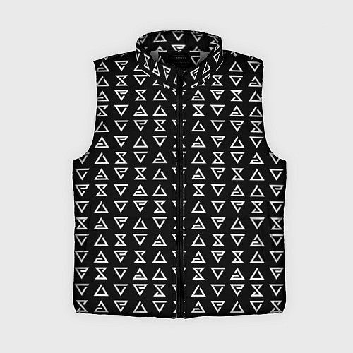 Женский жилет Ведьмачьи знаки паттерн / 3D-Светло-серый – фото 1