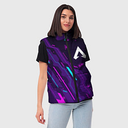 Женский жилет Apex Legends neon gaming, цвет: 3D-черный — фото 2