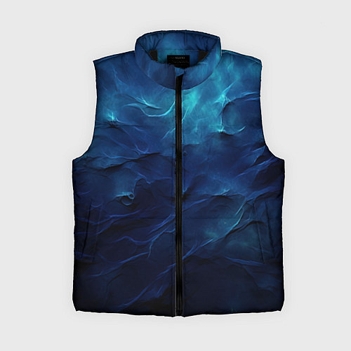 Женский жилет Абстрактные волны глубины / 3D-Черный – фото 1