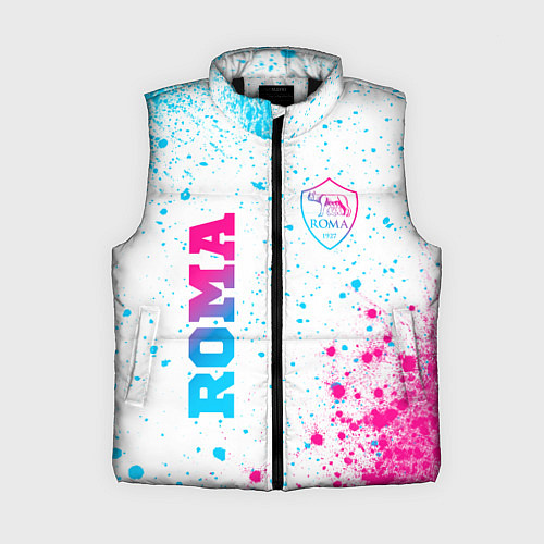 Женский жилет Roma neon gradient style вертикально / 3D-Черный – фото 1