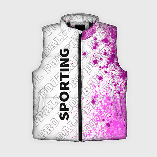Женский жилет Sporting pro football по-вертикали / 3D-Черный – фото 1