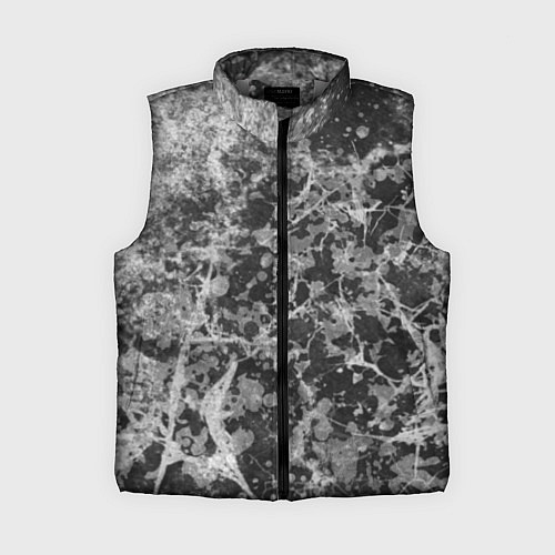 Женский жилет Абстракция - серый антрацит / 3D-Светло-серый – фото 1