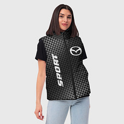 Женский жилет Mazda sport carbon, цвет: 3D-черный — фото 2